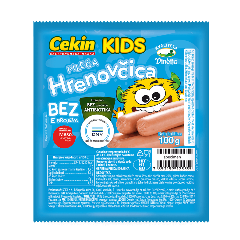 cekin kids100g_hrenovcica